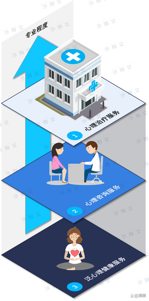 但供給嚴重不足,泛心理健康服務在專業(yè)的心理治療,心理咨詢服務之外